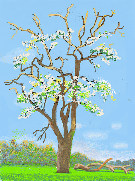 David Hockney, No. 147, April 5, 2020.